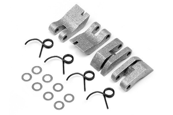 Aluminum Quadra Clutch Shoe/Spring Set in de groep SPEELGOED, KINDER- & BABYPRODUCTEN / Op afstand bestuurbaar / Reserveonderdelen & Extra accessoires / HPI / Motors / Onderdelen Benzinemotoren bij TP E-commerce Nordic AB (A02516)