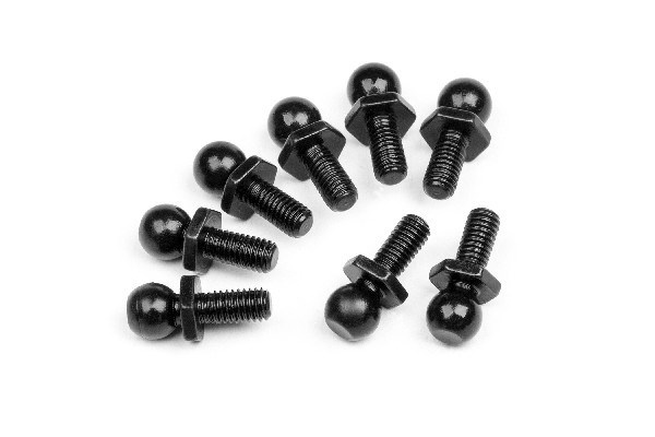 Low Profile Ball Stud 4.8X12Mm (8Pcs) in de groep SPEELGOED, KINDER- & BABYPRODUCTEN / Op afstand bestuurbaar / Reserveonderdelen & Extra accessoires / HPI / Schroeven/Beugels / lagerringen bij TP E-commerce Nordic AB (A02629)