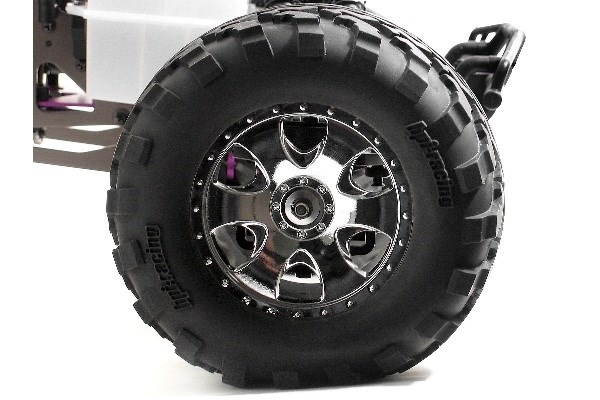 Mounted Gt2 Tyre S Compound On Warlock Wheel Crm in de groep SPEELGOED, KINDER- & BABYPRODUCTEN / Op afstand bestuurbaar / Reserveonderdelen & Extra accessoires / HPI / Banden en velgen bij TP E-commerce Nordic AB (A03193)