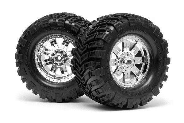 Mounted Super Mud Tire 165X88Mm Ringz Wheel Shncrm in de groep SPEELGOED, KINDER- & BABYPRODUCTEN / Op afstand bestuurbaar / Reserveonderdelen & Extra accessoires / HPI / Banden en velgen bij TP E-commerce Nordic AB (A03194)