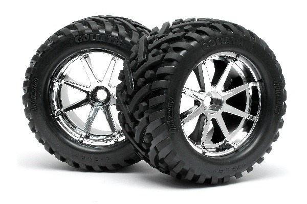 Mounted Goliath Tire 178X97Mm On Blast Wheel Crm in de groep SPEELGOED, KINDER- & BABYPRODUCTEN / Op afstand bestuurbaar / Reserveonderdelen & Extra accessoires / HPI / Banden en velgen bij TP E-commerce Nordic AB (A03195)