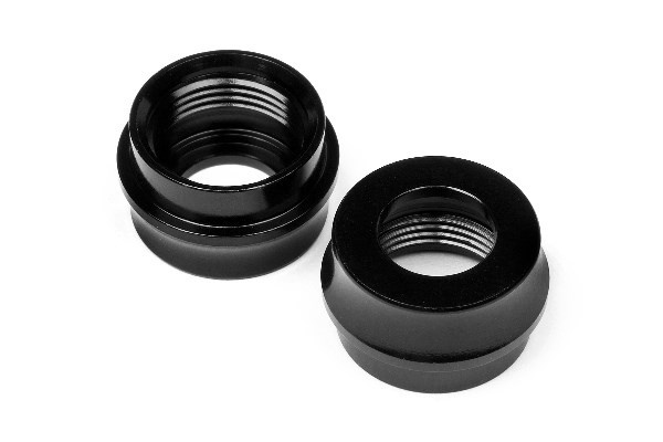 Big Bore Shock Bottom Cap _Black/2Pcs_ in de groep SPEELGOED, KINDER- & BABYPRODUCTEN / Op afstand bestuurbaar / Reserveonderdelen & Extra accessoires / HPI / Reserveonderdelen & Tuning / Schokdempers bij TP E-commerce Nordic AB (A03351)