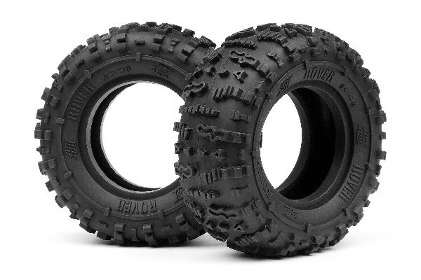 Rover 1.9 Tire (Red/Rock Crawler/2Pcs) in de groep SPEELGOED, KINDER- & BABYPRODUCTEN / Op afstand bestuurbaar / Reserveonderdelen & Extra accessoires / HPI / Banden / Offroad bij TP E-commerce Nordic AB (A03360)