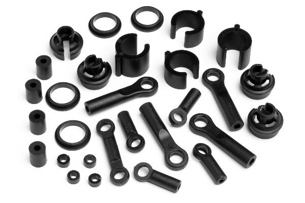 Shock End/Rod End Parts Set in de groep SPEELGOED, KINDER- & BABYPRODUCTEN / Op afstand bestuurbaar / Reserveonderdelen & Extra accessoires / HPI / Reserveonderdelen & Tuning / Schokdempers bij TP E-commerce Nordic AB (A03554)