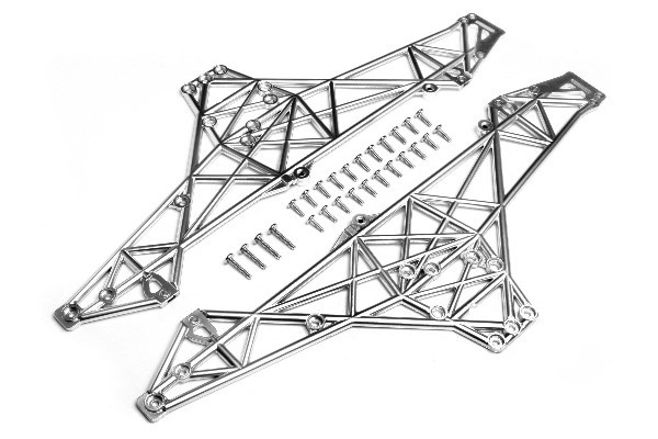 Main Chassis Set (Matte Chrome) in de groep SPEELGOED, KINDER- & BABYPRODUCTEN / Op afstand bestuurbaar / Reserveonderdelen & Extra accessoires / HPI / Reserveonderdelen & Tuning / Chassis onderdelen bij TP E-commerce Nordic AB (A03654)