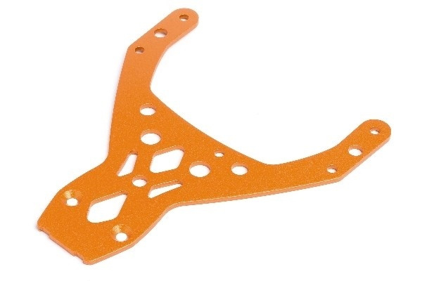 Front Upper Plate (Orange) in de groep SPEELGOED, KINDER- & BABYPRODUCTEN / Op afstand bestuurbaar / Reserveonderdelen & Extra accessoires / HPI / Reserveonderdelen & Tuning / Chassis onderdelen bij TP E-commerce Nordic AB (A04134)