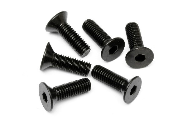 Flat Head Screw M5X16Mm (Hex Socket/6Pcs) in de groep SPEELGOED, KINDER- & BABYPRODUCTEN / Op afstand bestuurbaar / Reserveonderdelen & Extra accessoires / HPI / Schroeven/Beugels / Schroeven bij TP E-commerce Nordic AB (A04246)