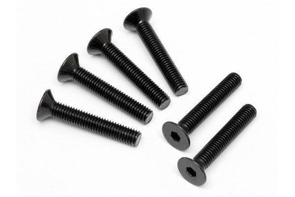 Flat Head Screw M5X30Mm (Hex Socket/6Pcs) in de groep SPEELGOED, KINDER- & BABYPRODUCTEN / Op afstand bestuurbaar / Reserveonderdelen & Extra accessoires / HPI / Schroeven/Beugels / Schroeven bij TP E-commerce Nordic AB (A04248)