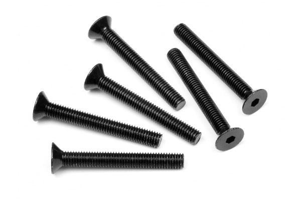 Flat Head Screw M5X40Mm (Hex Socket/6Pcs) in de groep SPEELGOED, KINDER- & BABYPRODUCTEN / Op afstand bestuurbaar / Reserveonderdelen & Extra accessoires / HPI / Schroeven/Beugels / Schroeven bij TP E-commerce Nordic AB (A04249)