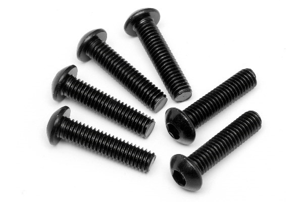 Button Head Screw M6X25Mm (Hex Socket/6Pcs) in de groep SPEELGOED, KINDER- & BABYPRODUCTEN / Op afstand bestuurbaar / Reserveonderdelen & Extra accessoires / HPI / Schroeven/Beugels / Schroeven bij TP E-commerce Nordic AB (A04257)