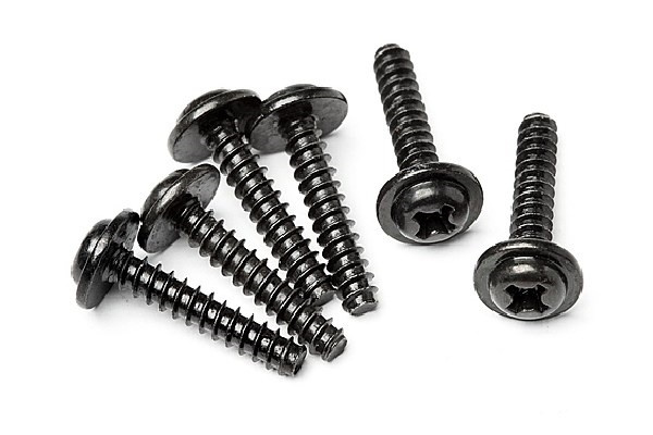 Tp. Flanged Screw M3X15Mm (6Pcs) in de groep SPEELGOED, KINDER- & BABYPRODUCTEN / Op afstand bestuurbaar / Reserveonderdelen & Extra accessoires / HPI / Schroeven/Beugels / Schroeven bij TP E-commerce Nordic AB (A04449)