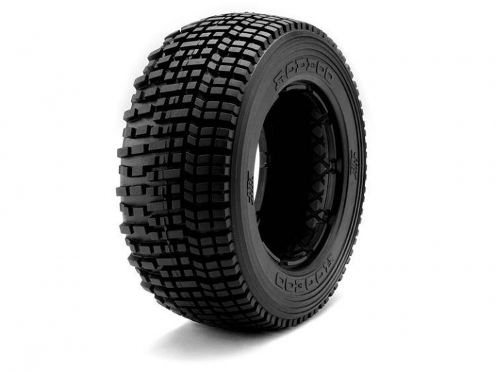 Rodeo Tire (White/Baja 5T/Front/2pcs) in de groep SPEELGOED, KINDER- & BABYPRODUCTEN / Op afstand bestuurbaar / Reserveonderdelen & Extra accessoires / HPI / Reserveonderdelen & Tuning / Veering bij TP E-commerce Nordic AB (A04585)