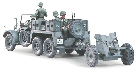 Tamiya 1/35 KRUPP TOWTRUCK M/37MM PAK in de groep SPORT, VRIJE TIJD & HOBBY / Hobby / Kunststof modellen / Militaire voertuigen (land) bij TP E-commerce Nordic AB (A06345)