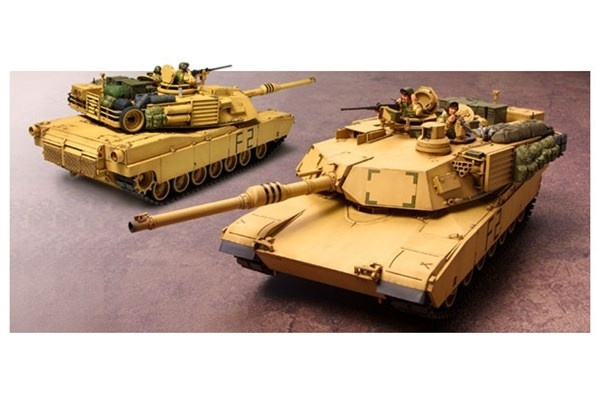 Tamiya 1/35 ABRAMS M1A2 120 MM in de groep SPORT, VRIJE TIJD & HOBBY / Hobby / Kunststof modellen / Militaire voertuigen (land) bij TP E-commerce Nordic AB (A06349)