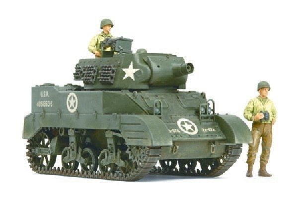 Tamiya 1/35 M8 Carriage w/3 figures in de groep SPORT, VRIJE TIJD & HOBBY / Hobby / Kunststof modellen / Militaire voertuigen (land) bij TP E-commerce Nordic AB (A06402)