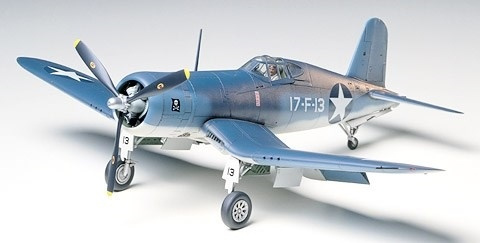 Tamiya 1/48 C.V. F4U-1/2 Bird cage Corsair in de groep SPORT, VRIJE TIJD & HOBBY / Hobby / Kunststof modellen / Vliegtuigen/helikopters bij TP E-commerce Nordic AB (A06424)