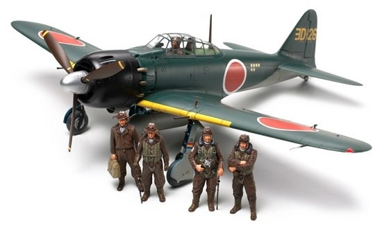 Tamiya 1/48 A6M5/5a Zero (Zeke) in de groep SPORT, VRIJE TIJD & HOBBY / Hobby / Kunststof modellen / Vliegtuigen/helikopters bij TP E-commerce Nordic AB (A06455)