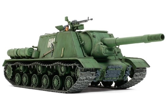 Tamiya 1/35 Russian JSU-152 in de groep SPORT, VRIJE TIJD & HOBBY / Hobby / Kunststof modellen / Militaire voertuigen (land) bij TP E-commerce Nordic AB (A06481)