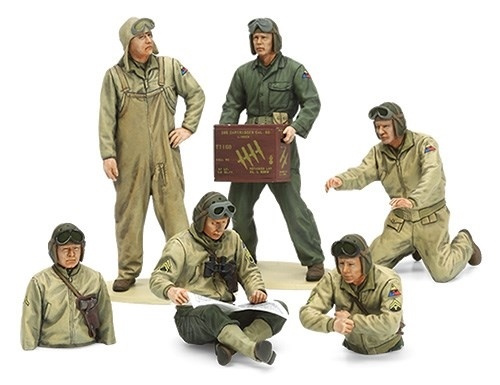 Tamiya 1/35 US Tank Crew Euro Theater in de groep SPORT, VRIJE TIJD & HOBBY / Hobby / Kunststof modellen / Militaire voertuigen (land) bij TP E-commerce Nordic AB (A06574)