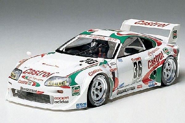 Tamiya 1/24 Castrol Toyota Tom\'s Supra GT in de groep SPORT, VRIJE TIJD & HOBBY / Hobby / Kunststof modellen / Auto\'s bij TP E-commerce Nordic AB (A06673)