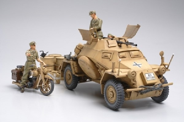 Tamiya 1/35 Sd.Kfz.222 North Africa in de groep SPORT, VRIJE TIJD & HOBBY / Hobby / Kunststof modellen / Militaire voertuigen (land) bij TP E-commerce Nordic AB (A06677)