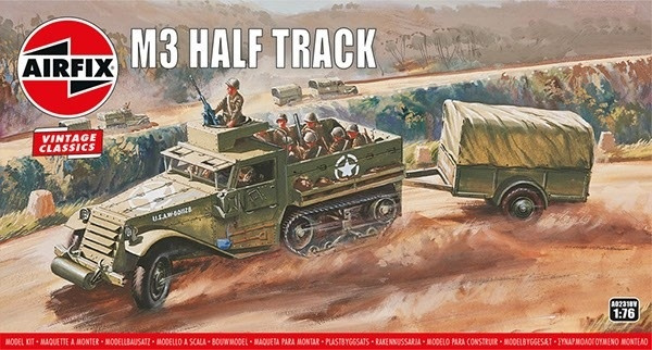 Airfix Half-Track M3 in de groep SPORT, VRIJE TIJD & HOBBY / Hobby / Kunststof modellen / Militaire voertuigen (land) bij TP E-commerce Nordic AB (A06811)