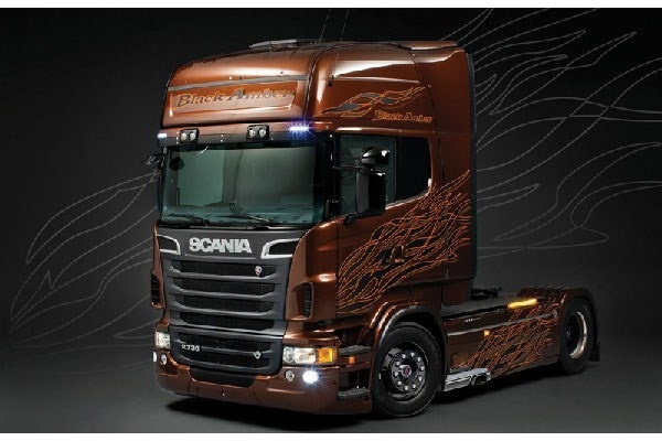 Italeri 1:24 SCANIA R BLACK AMBER in de groep SPORT, VRIJE TIJD & HOBBY / Hobby / Kunststof modellen / Auto\'s bij TP E-commerce Nordic AB (A07018)