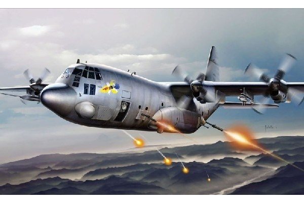 Italeri 1:72 AC-130H SPECTRE in de groep SPORT, VRIJE TIJD & HOBBY / Hobby / Kunststof modellen / Vliegtuigen/helikopters bij TP E-commerce Nordic AB (A07046)