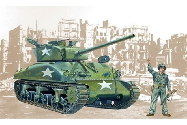 Italeri 1:35 M4 A1 SHERMAN in de groep SPORT, VRIJE TIJD & HOBBY / Hobby / Kunststof modellen / Militaire voertuigen (land) bij TP E-commerce Nordic AB (A07056)