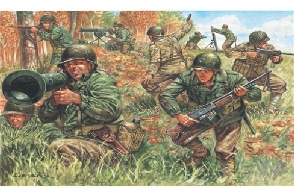 Italeri 1:72 WWII- AMERICAN INFANTRY in de groep SPORT, VRIJE TIJD & HOBBY / Hobby / Kunststof modellen / Militaire voertuigen (land) bij TP E-commerce Nordic AB (A07065)