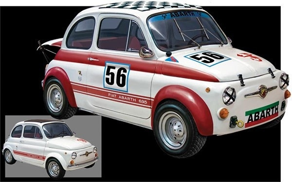 Italeri 1:12 FIAT Abarth 695SS in de groep SPORT, VRIJE TIJD & HOBBY / Hobby / Kunststof modellen / Auto\'s bij TP E-commerce Nordic AB (A07210)