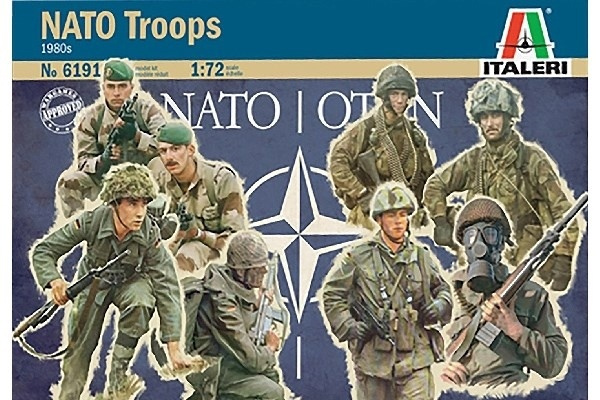 Italeri 1:72 NATO Troops - contains 48 figures in de groep SPORT, VRIJE TIJD & HOBBY / Hobby / Kunststof modellen / Figuren bij TP E-commerce Nordic AB (A07263)