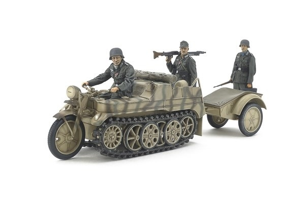 Tamiya 1/35 German Sd.Kfz.2 Kettenkraftrad (Mid-Productio in de groep SPORT, VRIJE TIJD & HOBBY / Hobby / Kunststof modellen / Militaire voertuigen (land) bij TP E-commerce Nordic AB (A07419)