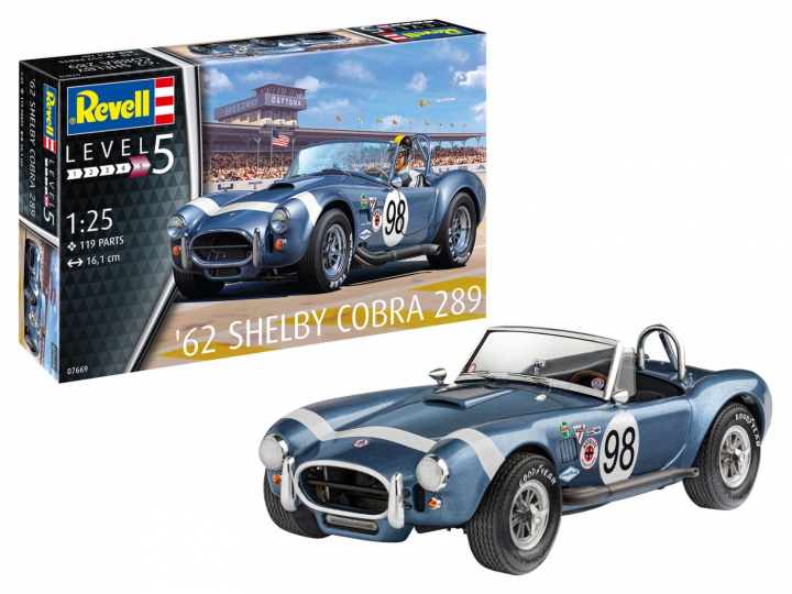 Revell 1:25 Model Set AC Cobra 289 in de groep SPORT, VRIJE TIJD & HOBBY / Hobby / Kunststof modellen / Startpakketten/Cadeausets bij TP E-commerce Nordic AB (A08193)