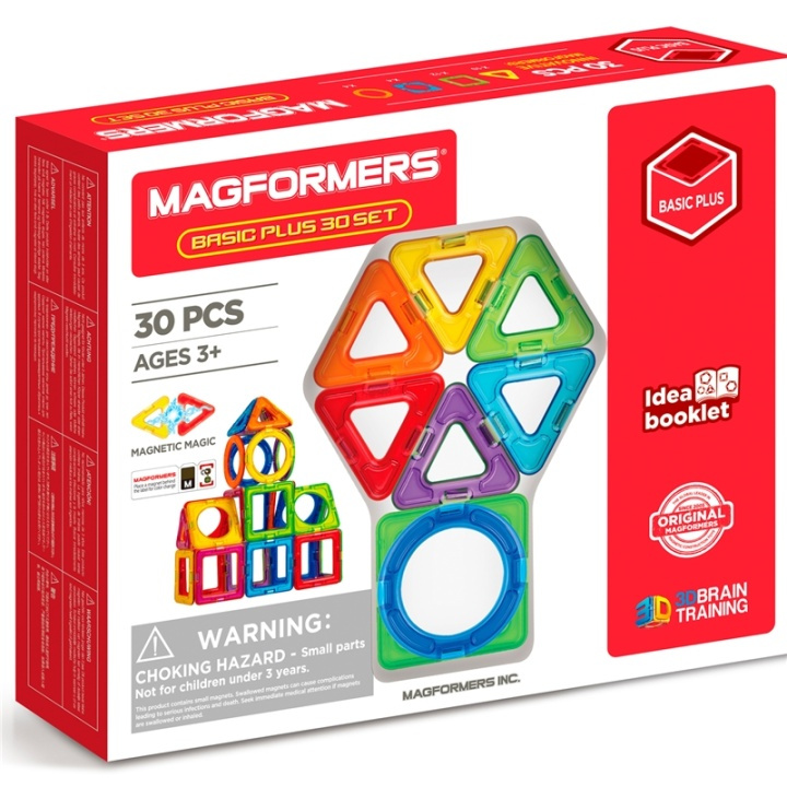 Magformers Basic Plus 30 in de groep SPEELGOED, KINDER- & BABYPRODUCTEN / Speelgoed / Bouwspeelgoed / Bouwblokken bij TP E-commerce Nordic AB (A08544)