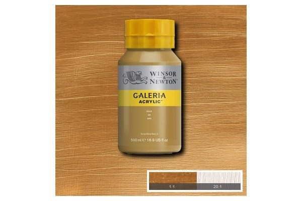 Galeria Acrylic 500Ml Gold 283 in de groep SPORT, VRIJE TIJD & HOBBY / Hobby / Schilderen & tekenen / Kunstenaarkleuren / Acryl bij TP E-commerce Nordic AB (A08795)