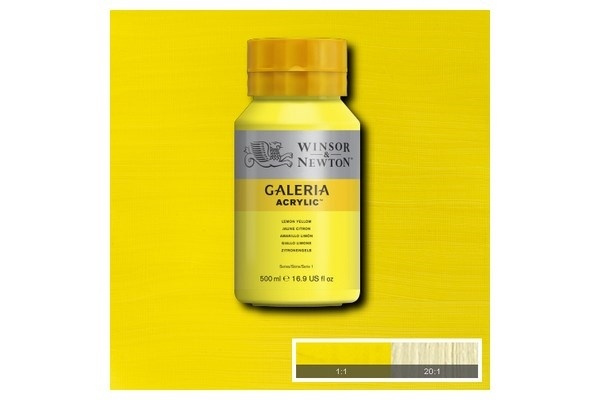 Galeria Acrylic 500Ml Lemon Yellow 346 in de groep SPORT, VRIJE TIJD & HOBBY / Hobby / Schilderen & tekenen / Kunstenaarkleuren / Acryl bij TP E-commerce Nordic AB (A08800)