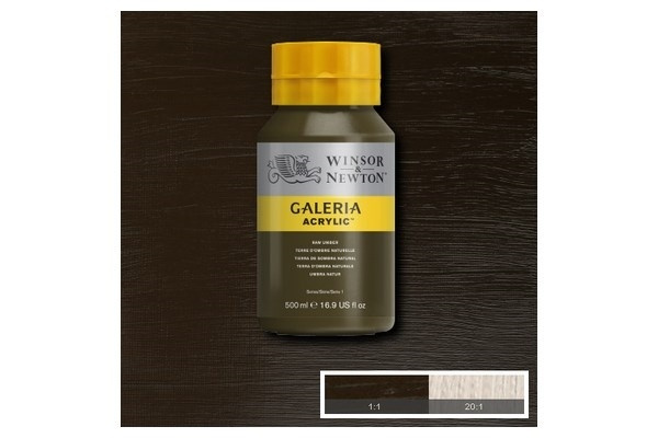 Galeria Acrylic 500Ml Raw Umber 554 in de groep SPORT, VRIJE TIJD & HOBBY / Hobby / Schilderen & tekenen / Kunstenaarkleuren / Acryl bij TP E-commerce Nordic AB (A08827)