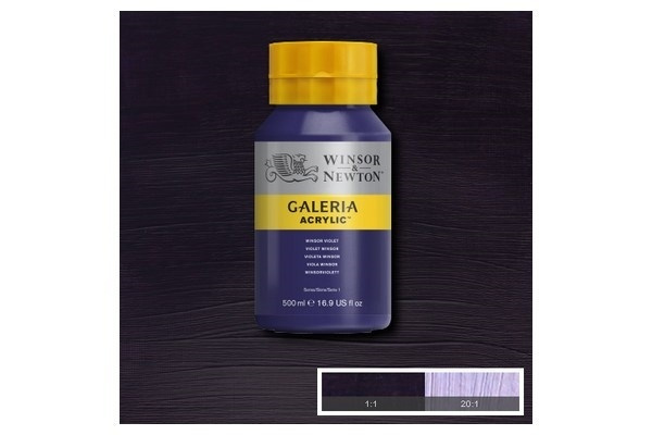 Galeria Acrylic 500Ml Winsor Violet 728 in de groep SPORT, VRIJE TIJD & HOBBY / Hobby / Schilderen & tekenen / Kunstenaarkleuren / Acryl bij TP E-commerce Nordic AB (A08837)