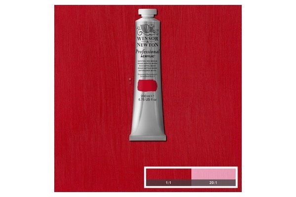 Prof Acrylic 200ML NAPHTHOL RED MEDIUM 423 in de groep SPORT, VRIJE TIJD & HOBBY / Hobby / Schilderen & tekenen / Kunstenaarkleuren / Acryl bij TP E-commerce Nordic AB (A08929)