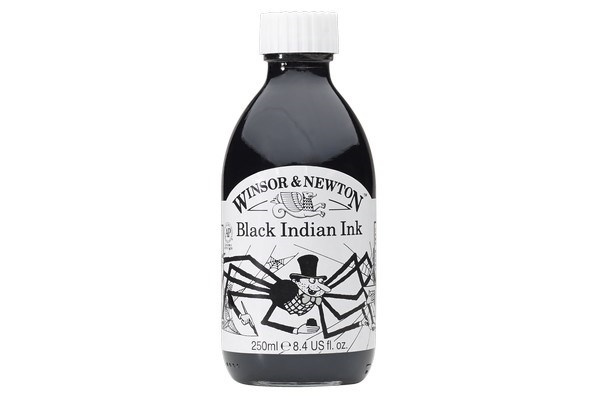 Drawing Ink 030 Black Indian ink, 250 ml in de groep SPORT, VRIJE TIJD & HOBBY / Hobby / Schilderen & tekenen / Kunstenaarkleuren / Inkt bij TP E-commerce Nordic AB (A08950)