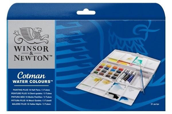 Cotman Water Color Paintingbox PLUS in de groep SPORT, VRIJE TIJD & HOBBY / Hobby / Schilderen & tekenen / Kunstenaarkleuren / Aquarelkleuren bij TP E-commerce Nordic AB (A09090)