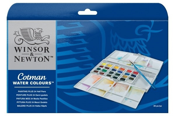 Cotman Water Color Pan paintingbox PLUS in de groep SPORT, VRIJE TIJD & HOBBY / Hobby / Schilderen & tekenen / Kunstenaarkleuren / Aquarelkleuren bij TP E-commerce Nordic AB (A09091)