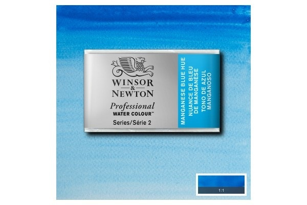 Prof Water Colour Pan/W Manganese Blue Hue 379 in de groep SPORT, VRIJE TIJD & HOBBY / Hobby / Schilderen & tekenen / Kunstenaarkleuren / Aquarelkleuren bij TP E-commerce Nordic AB (A09128)