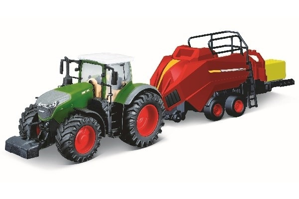 Tractor w/bale lifter Fendt 1050 Vario 10cm green in de groep SPEELGOED, KINDER- & BABYPRODUCTEN / Speelgoed / Speelgoedauto\'s bij TP E-commerce Nordic AB (A09240)