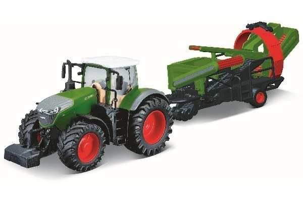 Tractor w/cultivator Fendt 1050 Vario 10cm green in de groep SPEELGOED, KINDER- & BABYPRODUCTEN / Speelgoed / Speelgoedauto\'s bij TP E-commerce Nordic AB (A09242)