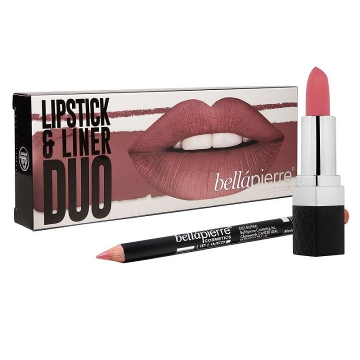 Bellapierre Lipstick & Liner Duo - Nude in de groep BEAUTY & HEALTH / Makeup / Lippen / Lippenstift bij TP E-commerce Nordic AB (A10435)