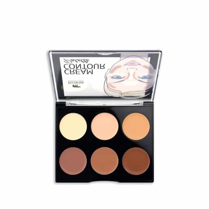 Kokie Cream Contour Palette - Light/Medium in de groep BEAUTY & HEALTH / Makeup / Make-up gezicht / Contour/Highlight bij TP E-commerce Nordic AB (A11191)