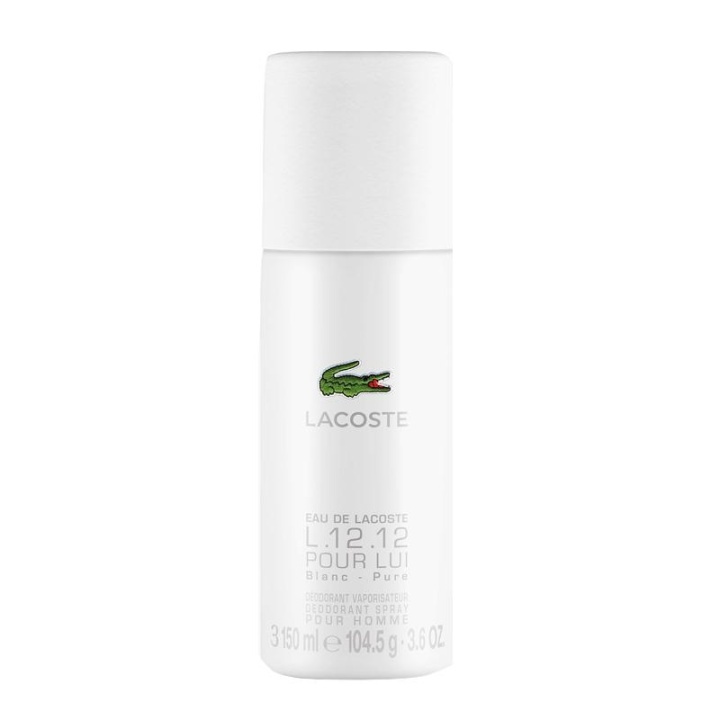 Lacoste Eau De Lacoste L.12.12 Blanc Deo Spray 150ml in de groep BEAUTY & HEALTH / Geuren & Parfum / Deodorant / Deodorant voor vrouwen bij TP E-commerce Nordic AB (A11577)