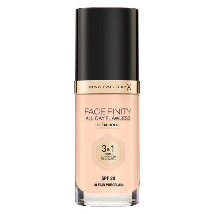 Max Factor Facefinity 3 In 1 Foundation 10 Fair Porcelain in de groep BEAUTY & HEALTH / Makeup / Make-up gezicht / Foundation bij TP E-commerce Nordic AB (A12094)